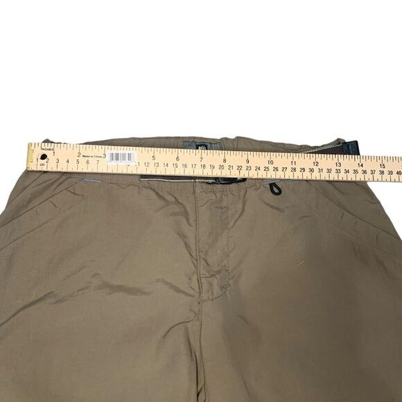 REI UPF 30 Belted Denali Pants Women's Size 4 Brown Nylon 6 Pocket Roll Hem - Picture 5 of 6